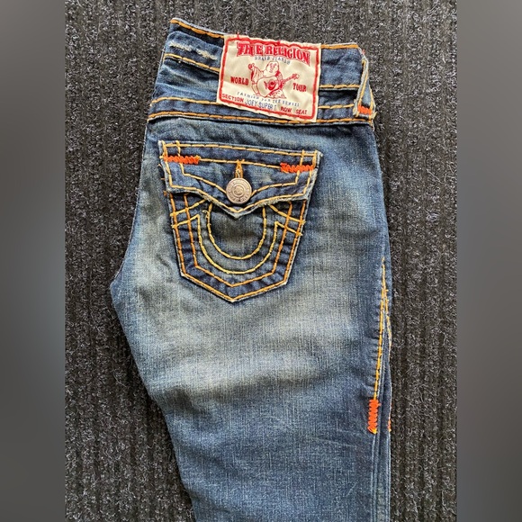 True Religion designer jeans JOEY SUPER T -size 26. AWESOME COLOR WAY!!! RARE! - Picture 2 of 15